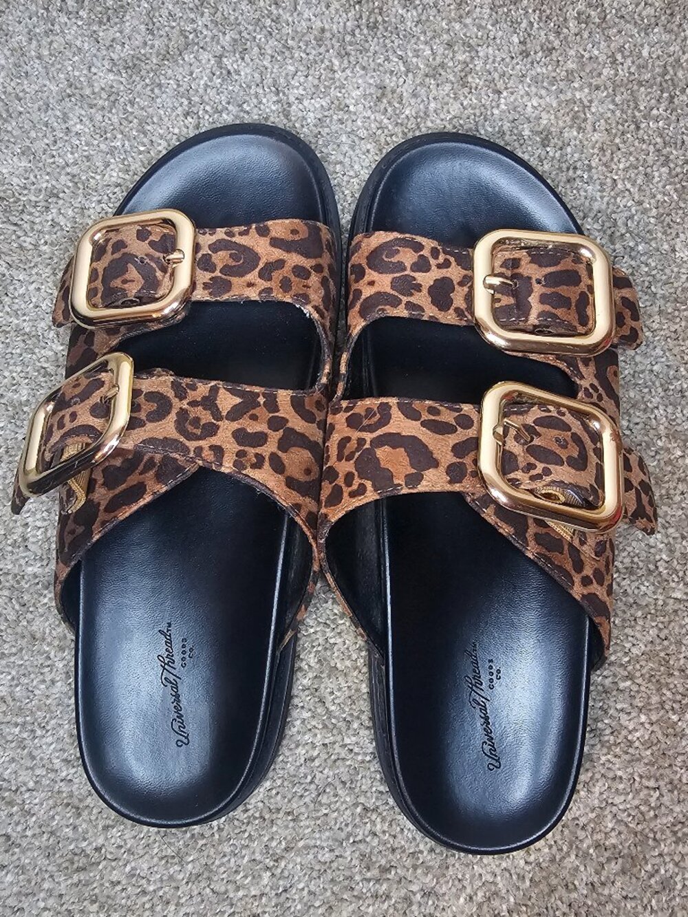 Leopard sandals